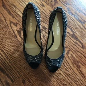Worn twice black studded shoes - great for prom!